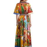 Abito camicia Mlak stampa multicolore 