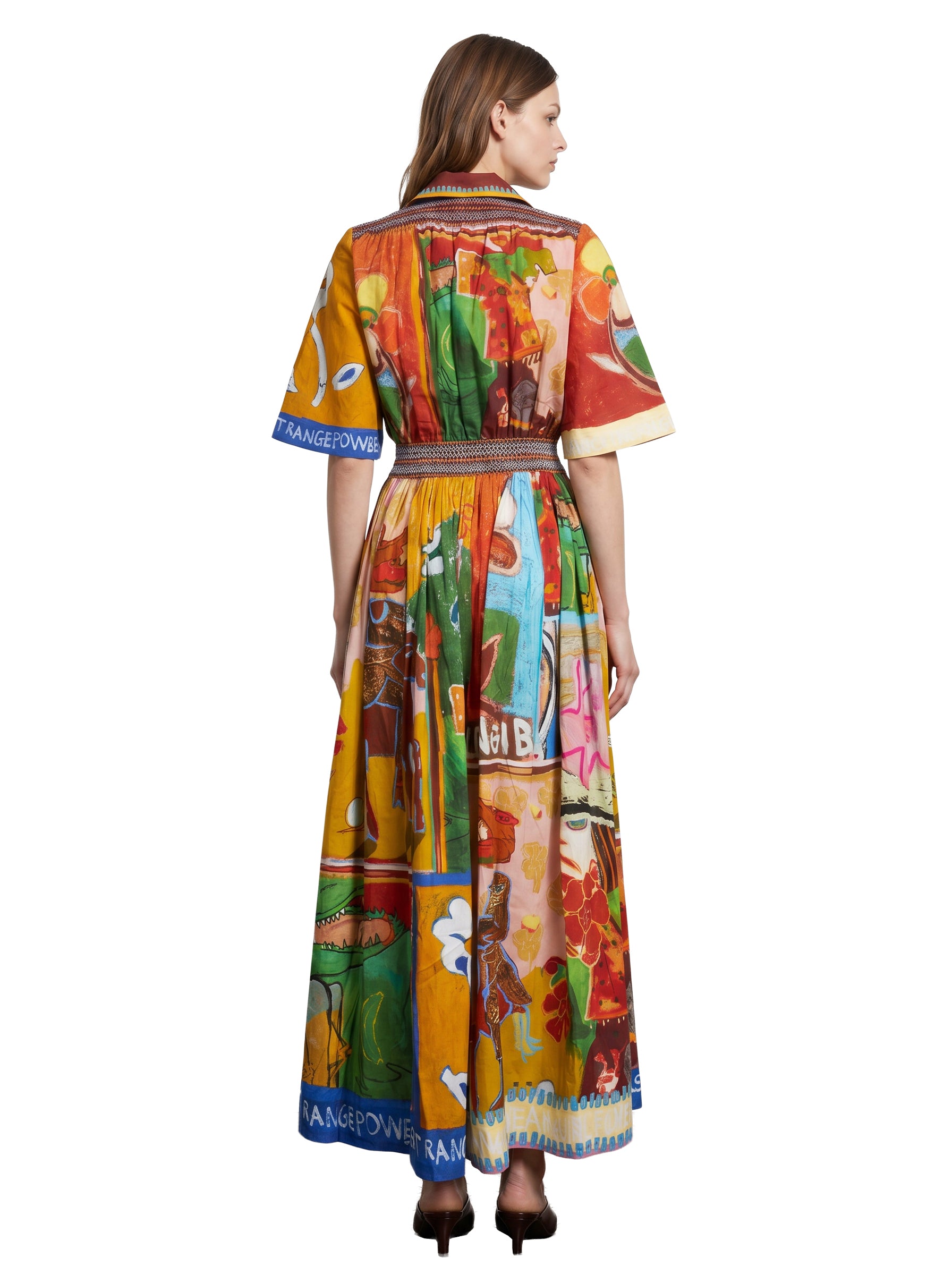 Abito camicia Mlak stampa multicolore 