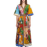 Abito camicia Mlak stampa multicolore 