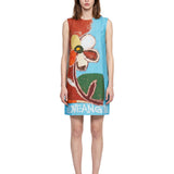Abito mini Lenny con perline multicolor 