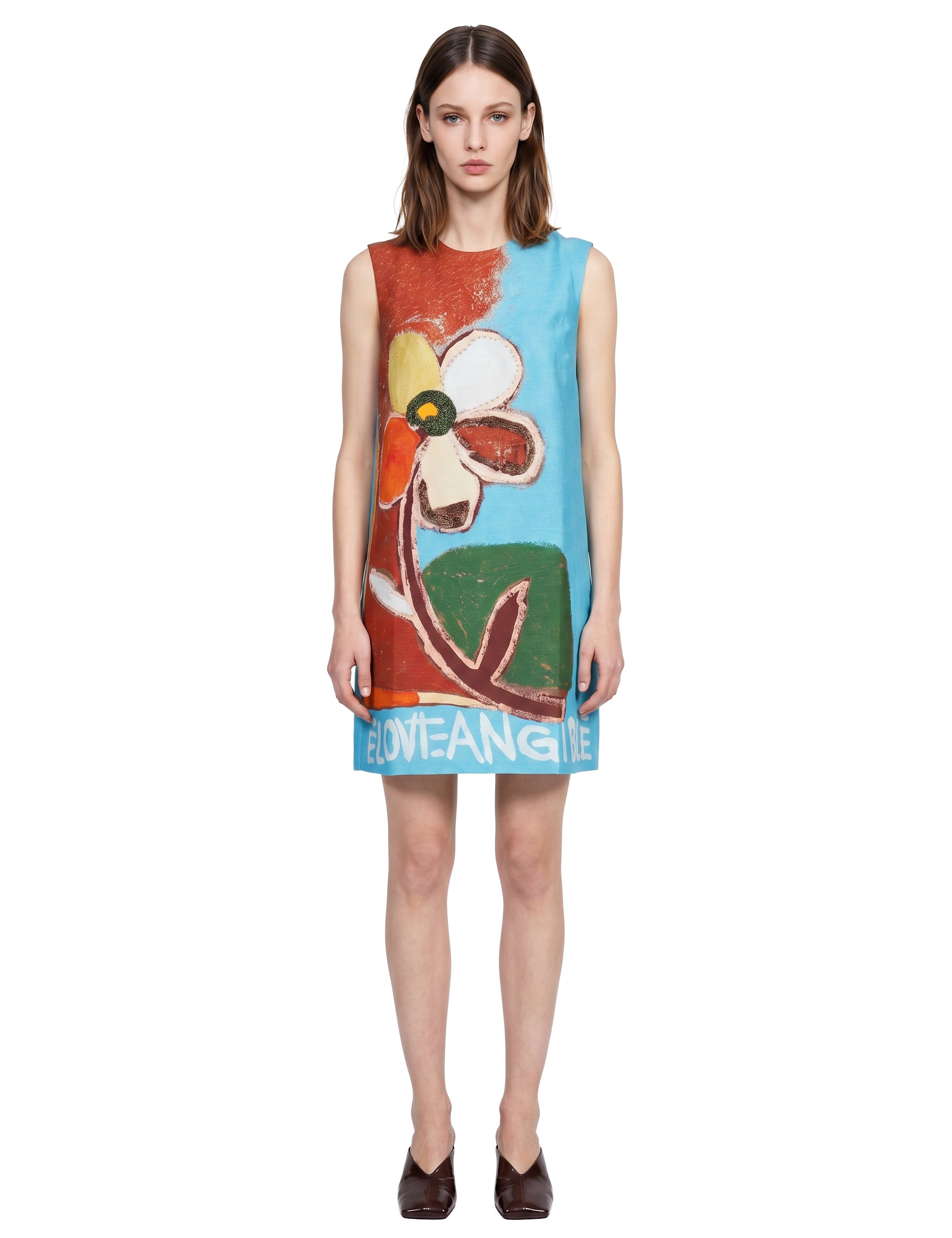 Abito mini Lenny con perline multicolor 