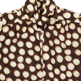 Blusa Paula a pois marrone 