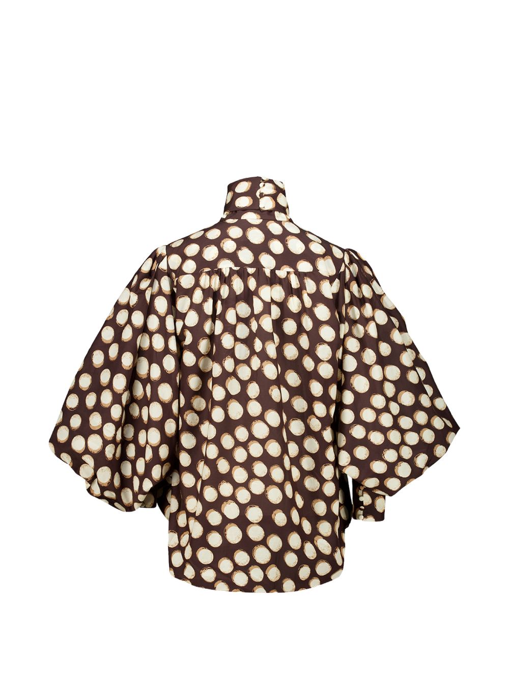Blusa Paula a pois marrone 