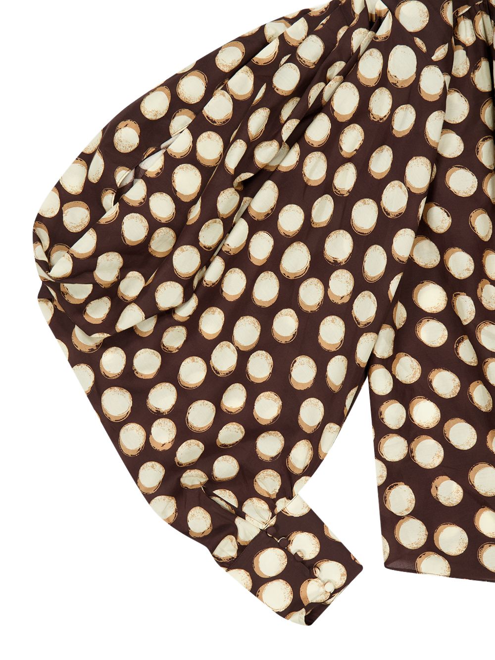 Blusa Paula a pois marrone 