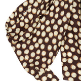 Blusa Paula a pois marrone 