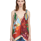 Top Mlak in seta multicolor 