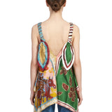 Top Mlak in seta multicolor 