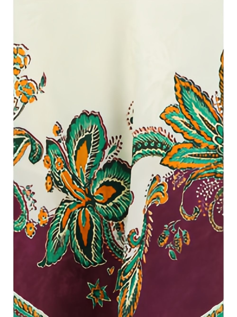 Top Ruthie con scollo all'americana multicolore 