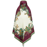 Top Ruthie con scollo all'americana multicolore 