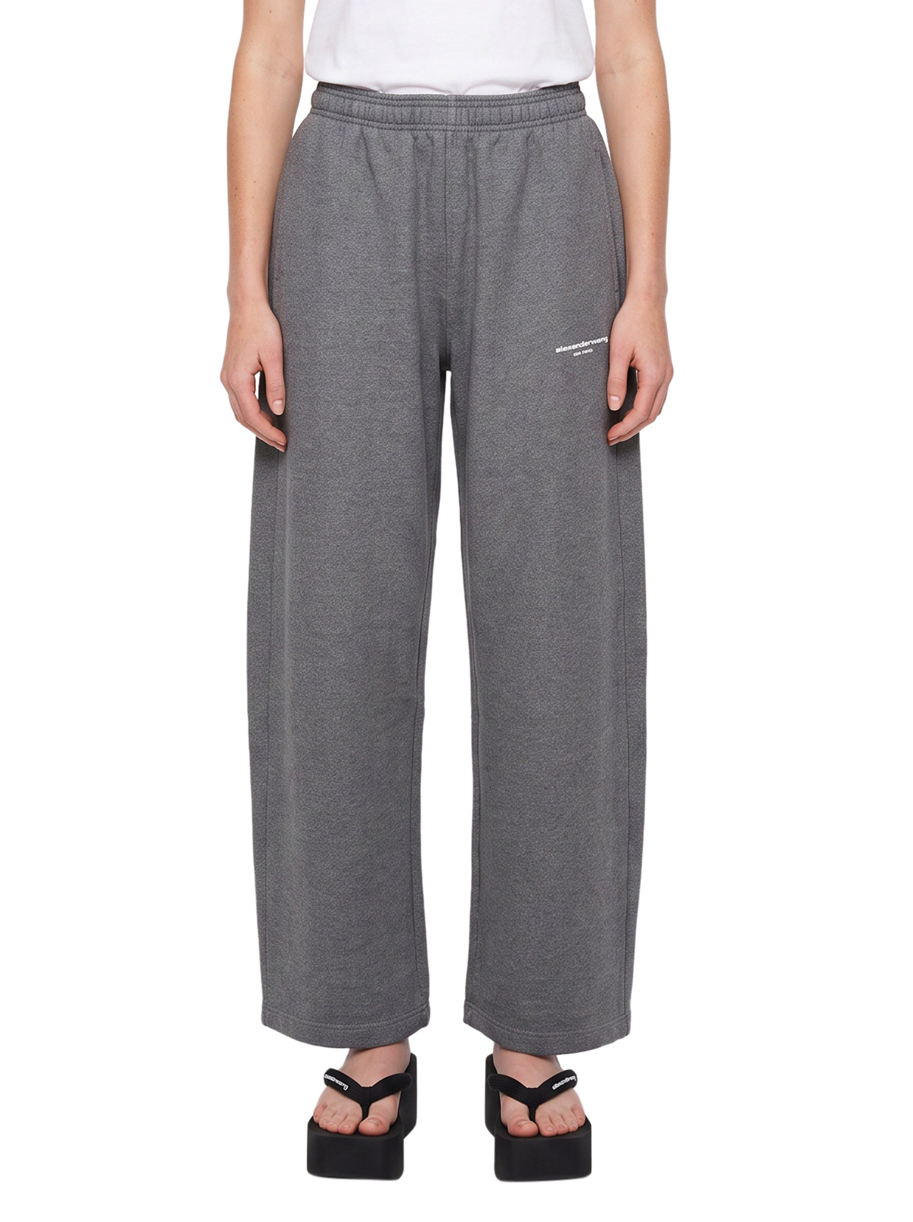 Pantaloni tuta a vita media in grigio 