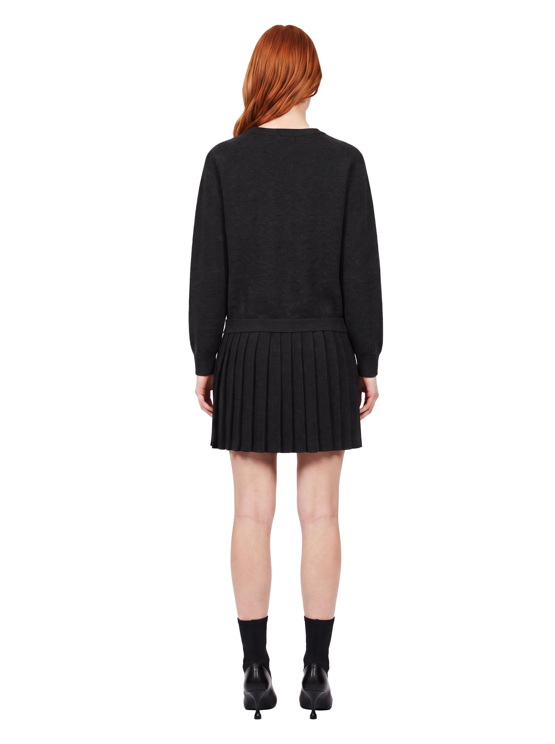Abito colletto polo in nero 