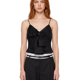 Top con nodo in nero 