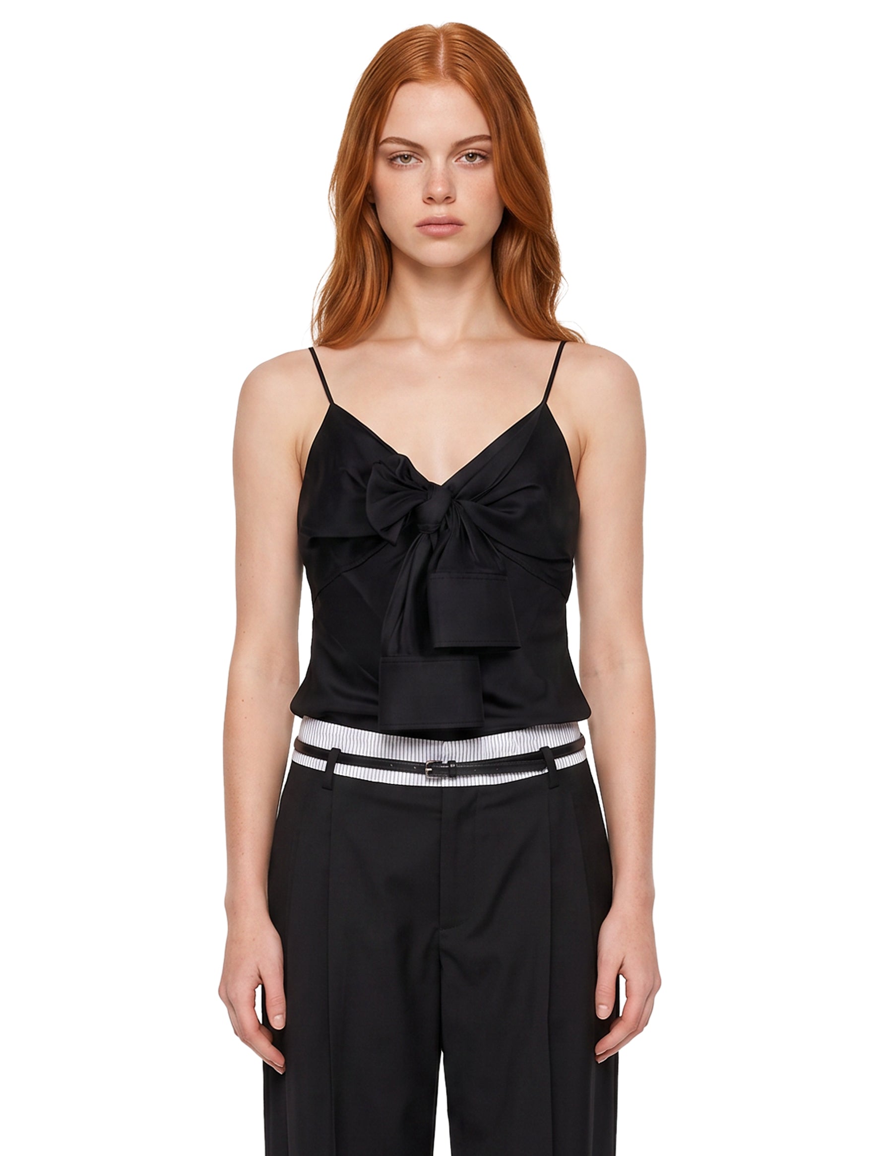 Top con nodo in nero 