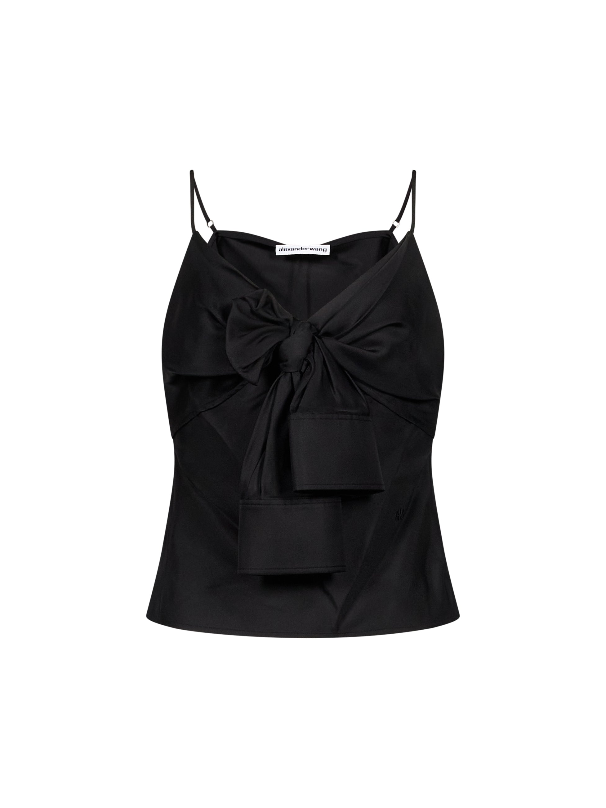 Top con nodo in nero 