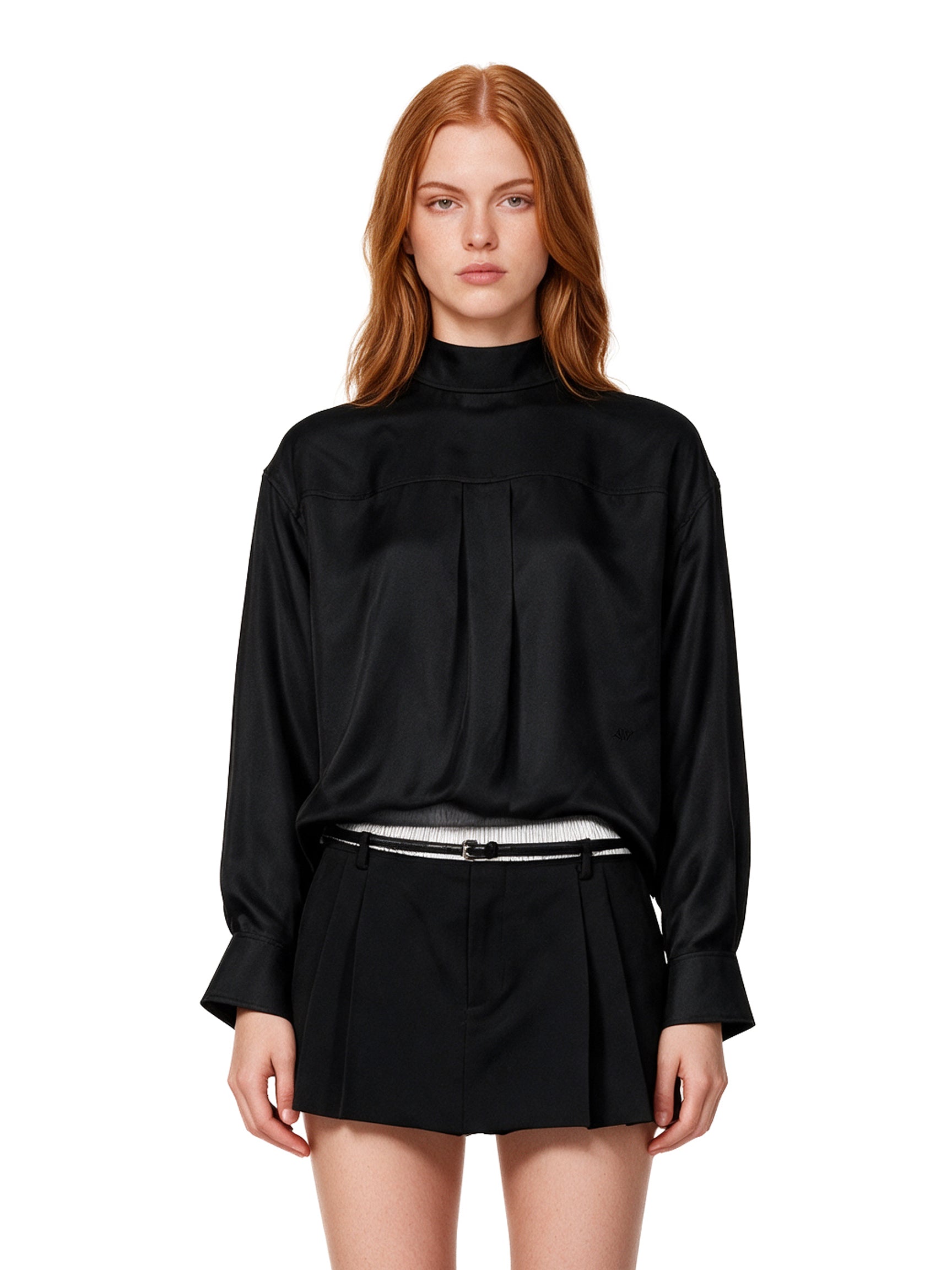 Camicia reverse in nero 