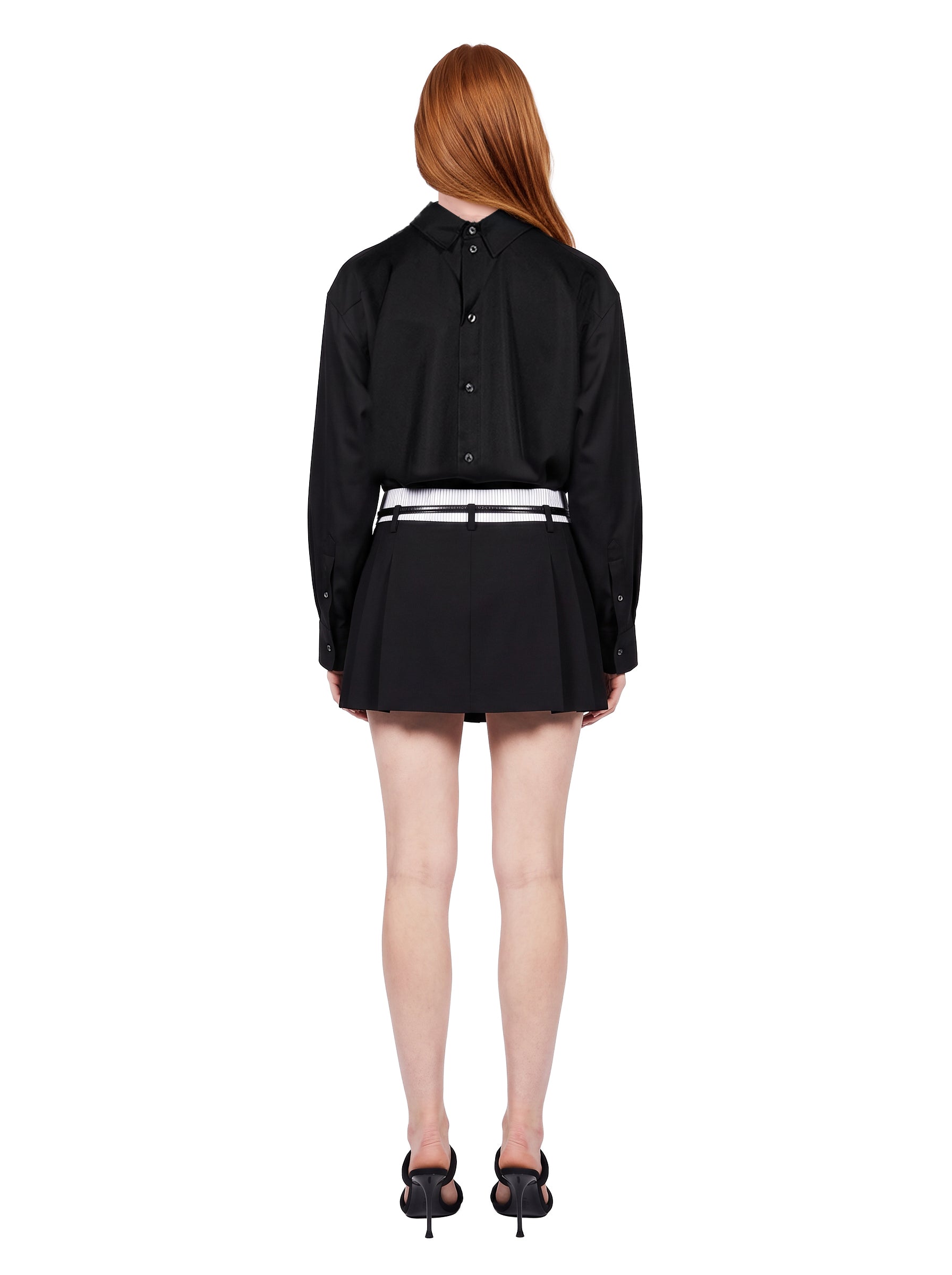 Camicia reverse in nero 