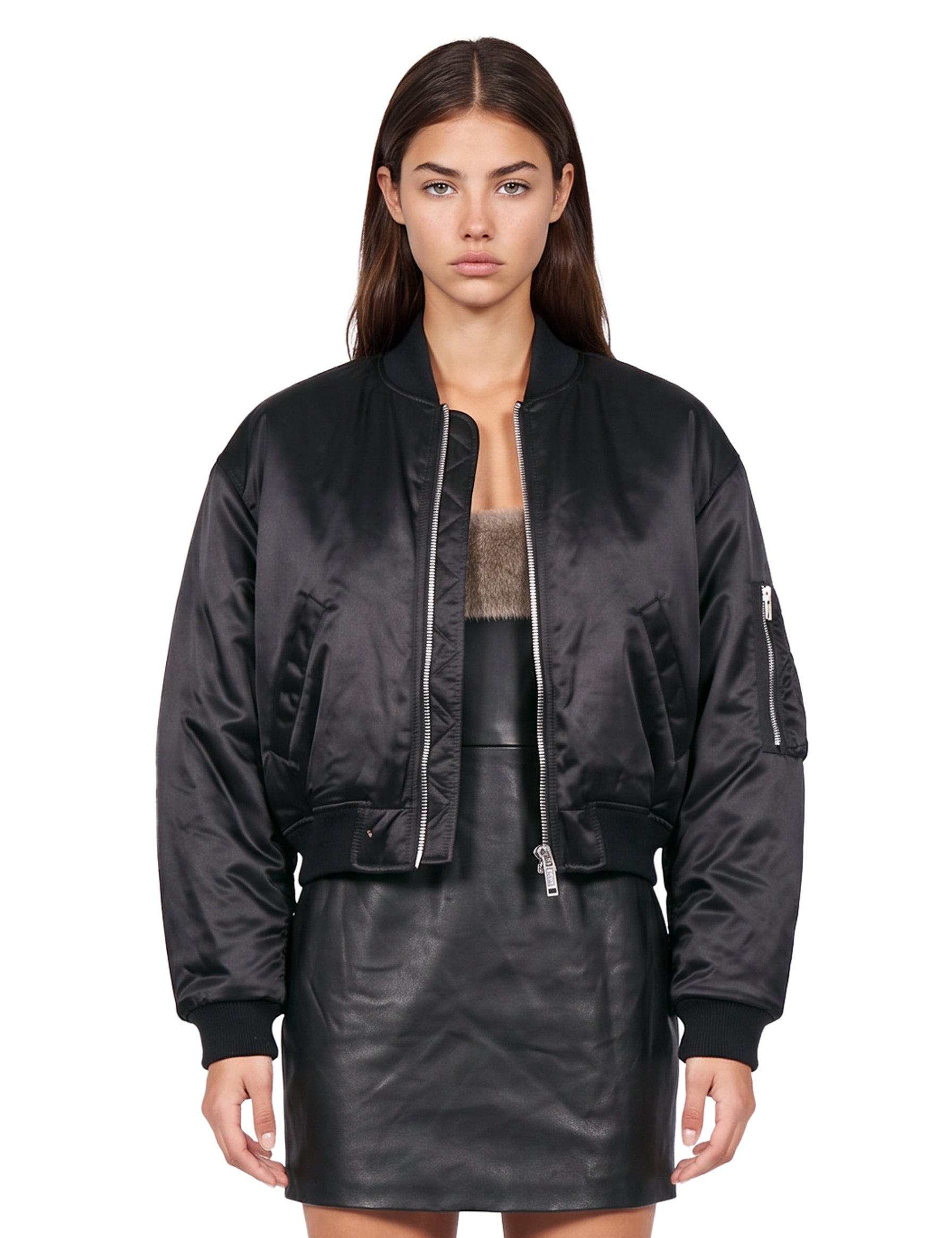 Giacca bomber in nero 