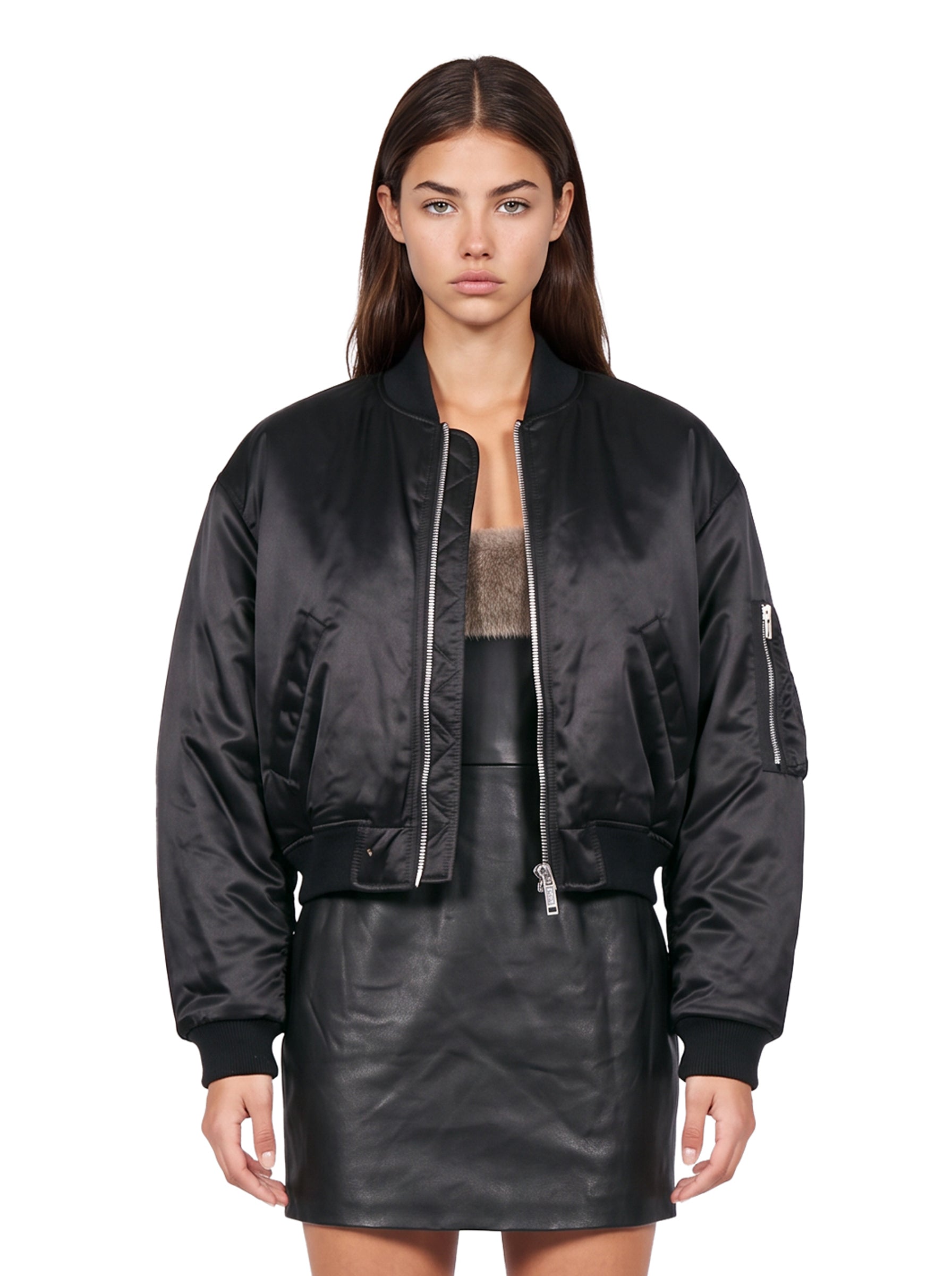 Giacca bomber in nero 