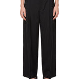 Pantaloni sartoriali con cintura in nero 