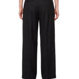 Pantaloni sartoriali con cintura in nero 