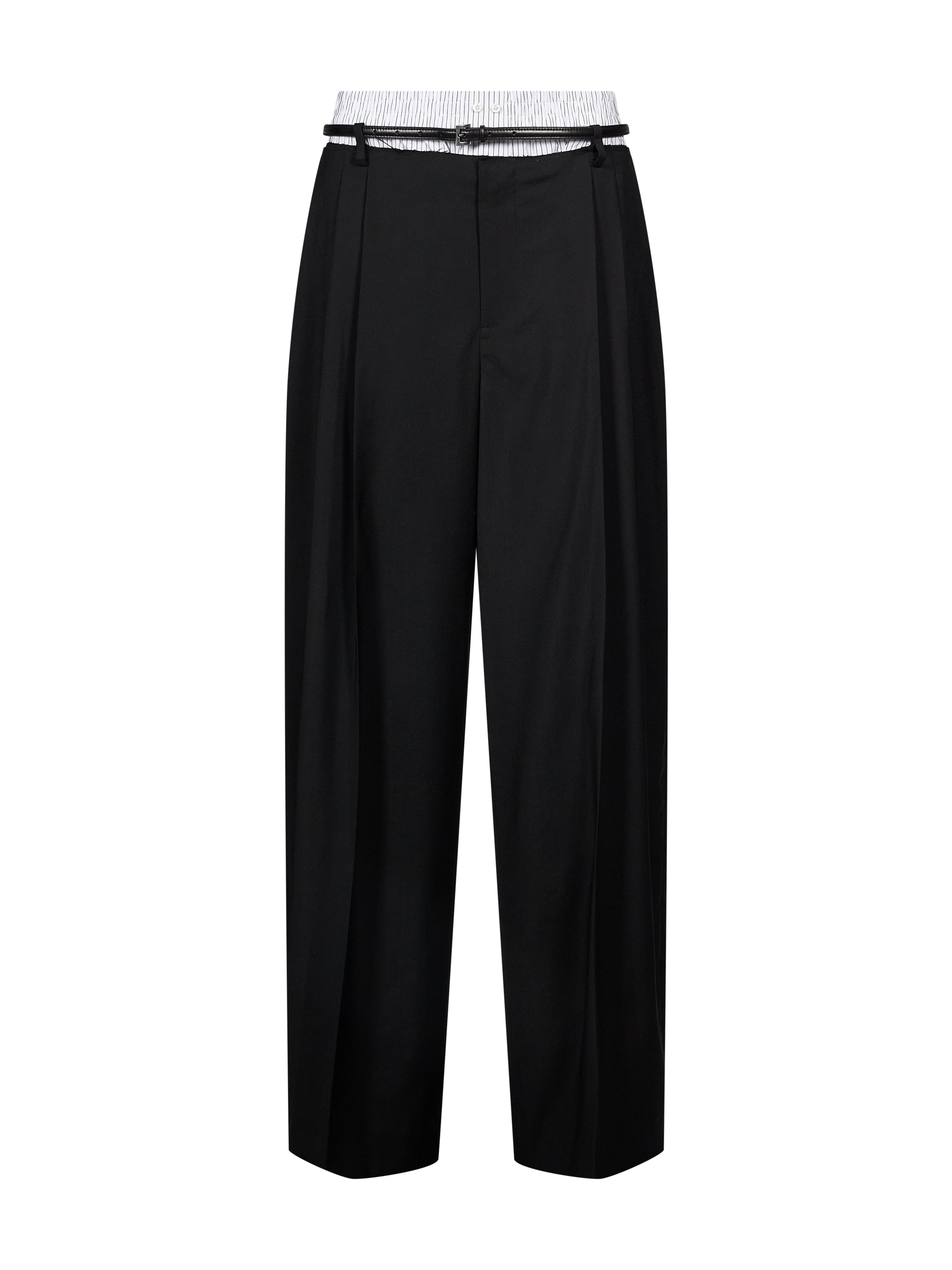 Pantaloni sartoriali con cintura in nero 