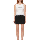 Shorts plissé a vita media in nero 