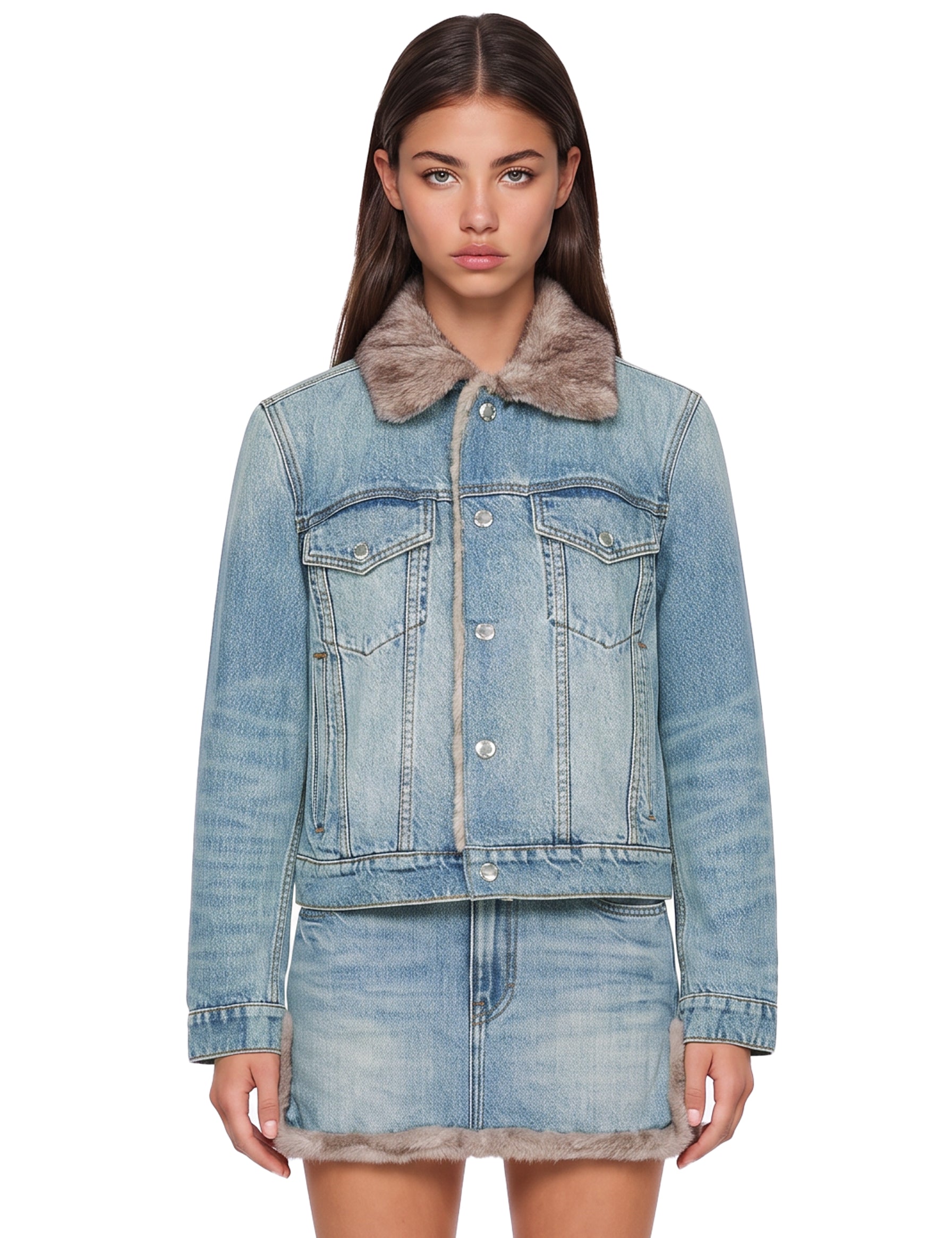 Giacca di jeans in blu 