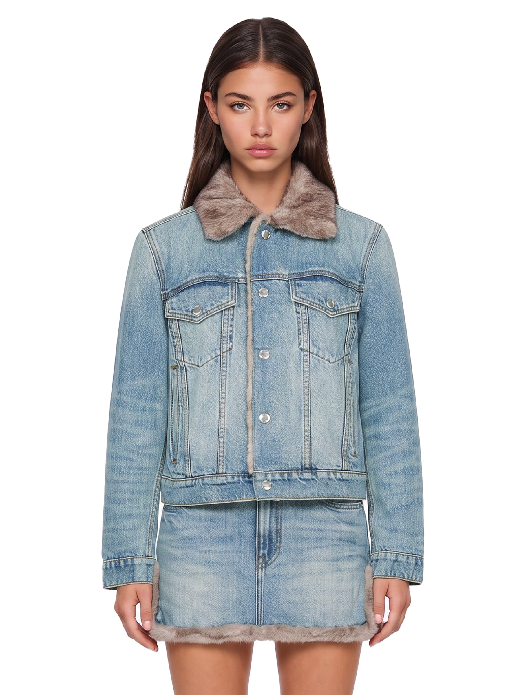 Giacca di jeans in blu 