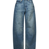 Jeans a gamba ampia in blu 