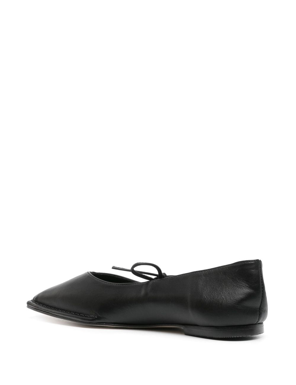 Ballerine Sway con punta quadra in nero 