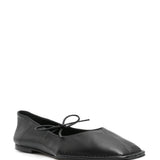 Ballerine Sway con punta quadra in nero 
