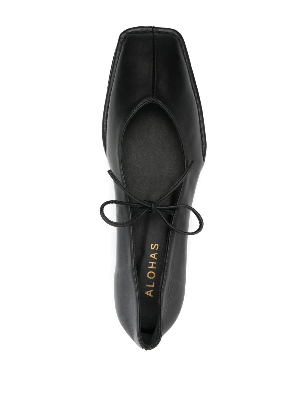 Ballerine Sway con punta quadra in nero 