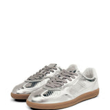 Sneakers Tb.490 pelle metallizzata argento 