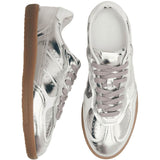 Sneakers Tb.490 pelle metallizzata argento 