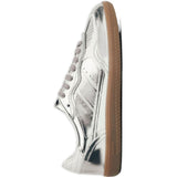 Sneakers Tb.490 pelle metallizzata argento 