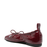 Ballerine Rosalind pelle elasticizzata in bordeaux 