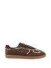 Sneakers Tb.490 camoscio con dettaglio crochet  in marrone