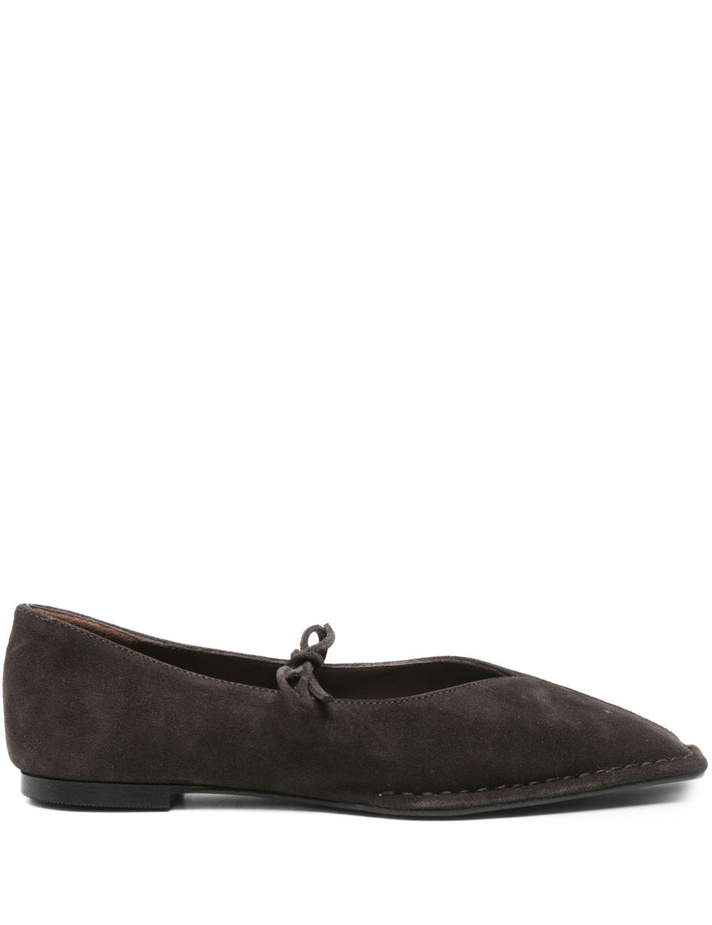 Ballerine Rosalind pelle in marrone 