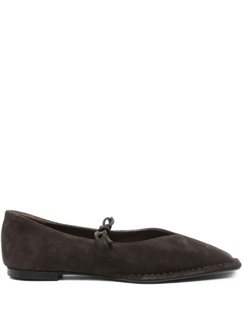 Ballerine Rosalind pelle in marrone 