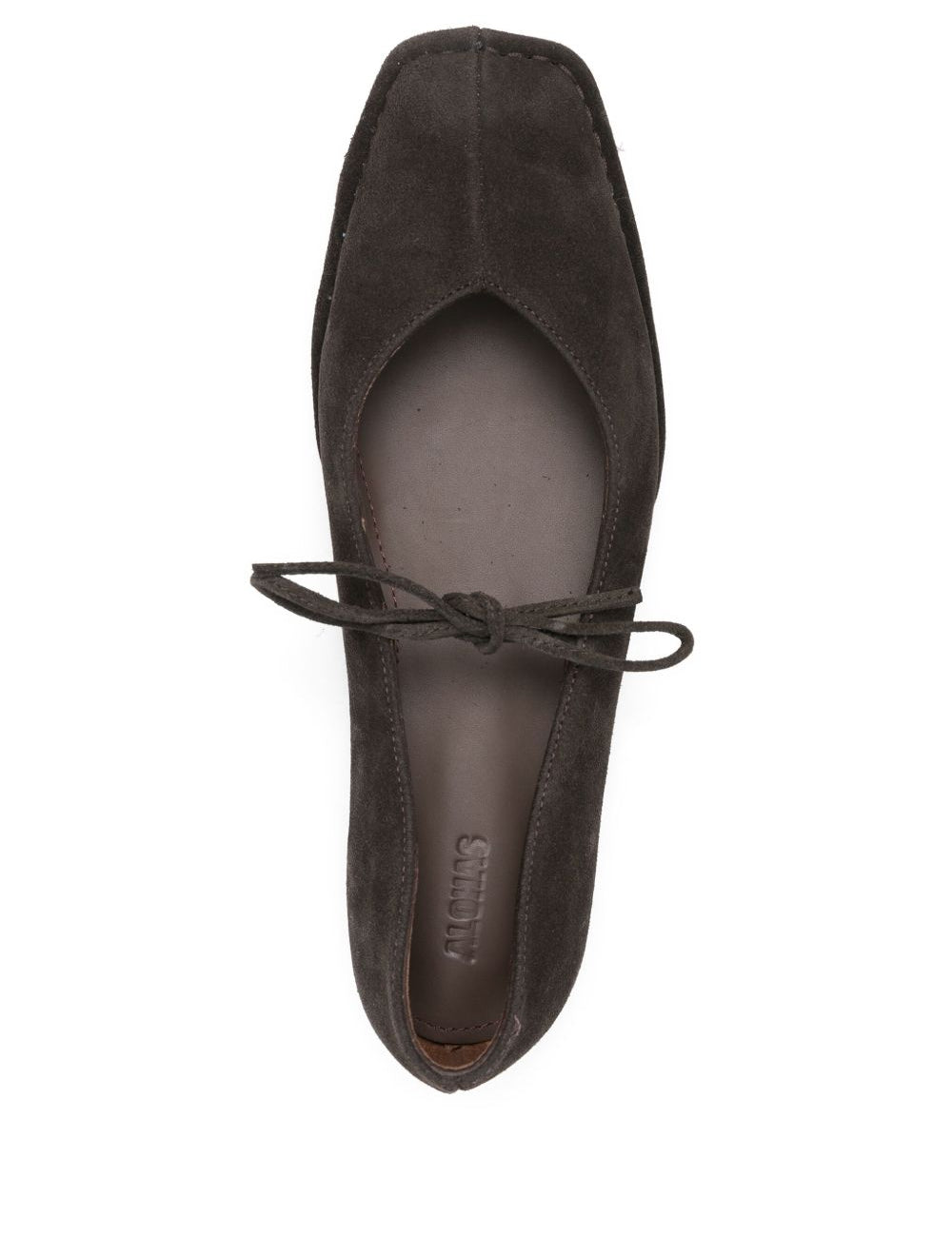 Ballerine Rosalind pelle in marrone 