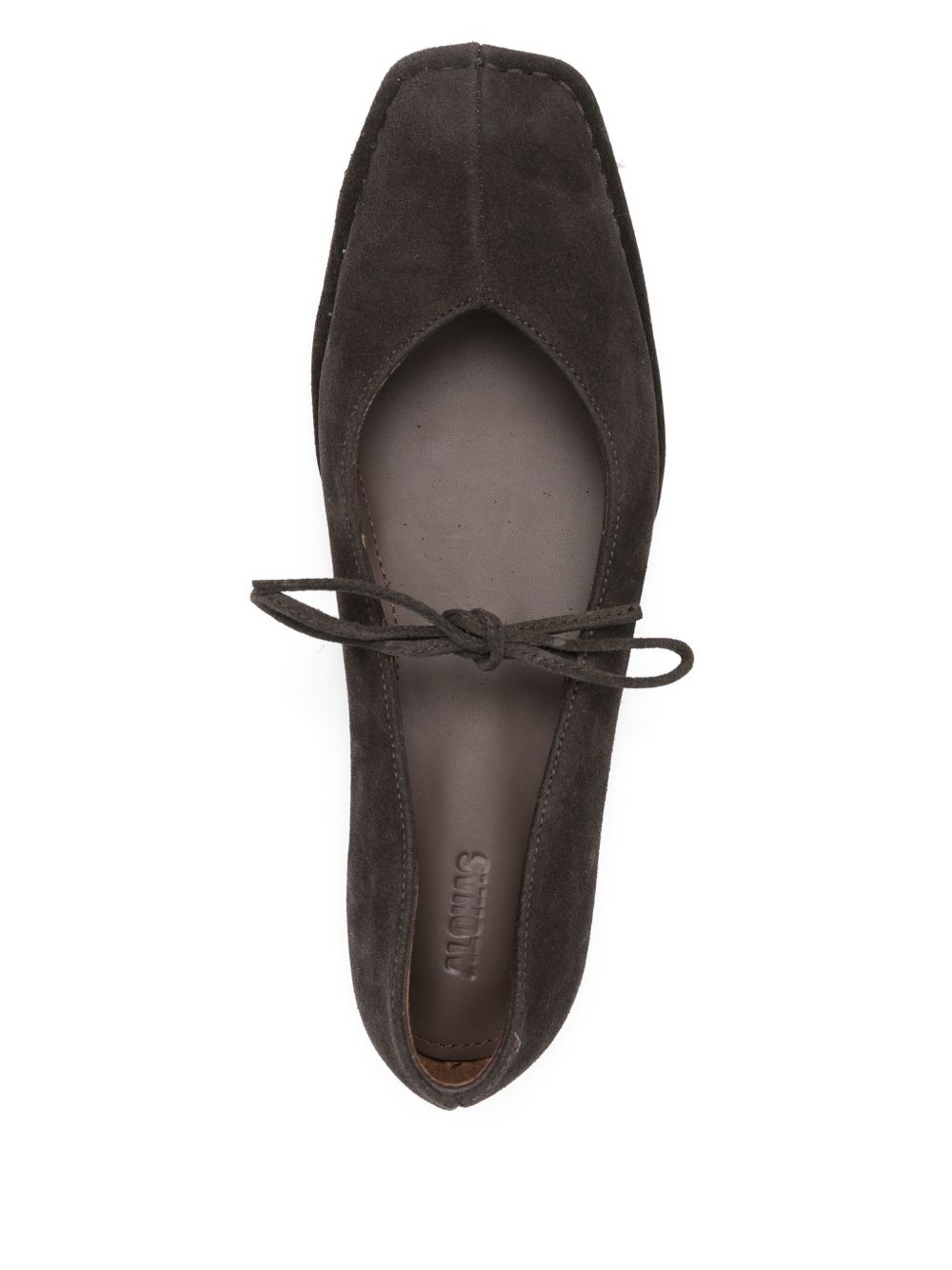 Ballerine Rosalind pelle in marrone 