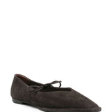 Ballerine Rosalind pelle in marrone 