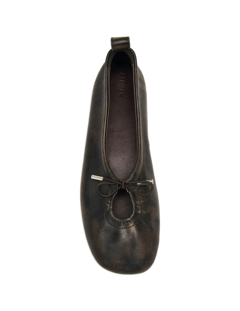 Ballerine Rosalind pelle in marrone 