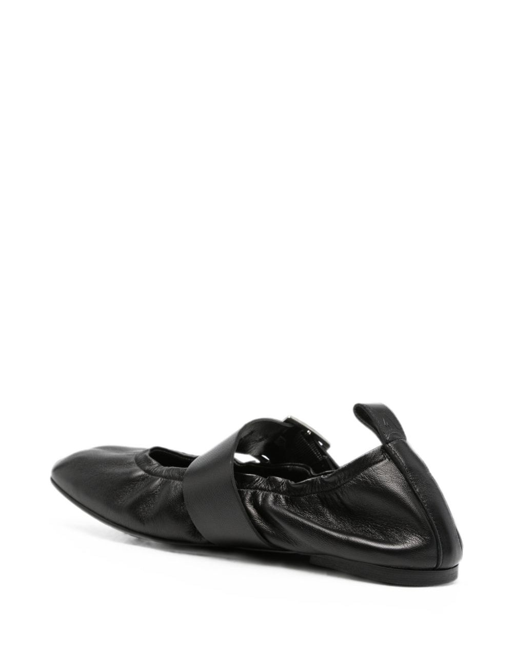 Ballerine Rosalind in pelle in nero 