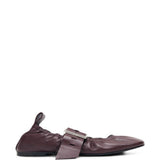 Ballerine in pelle Sarea in bordeaux 