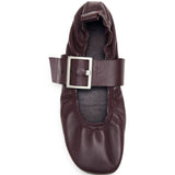 Ballerine in pelle Sarea in bordeaux 