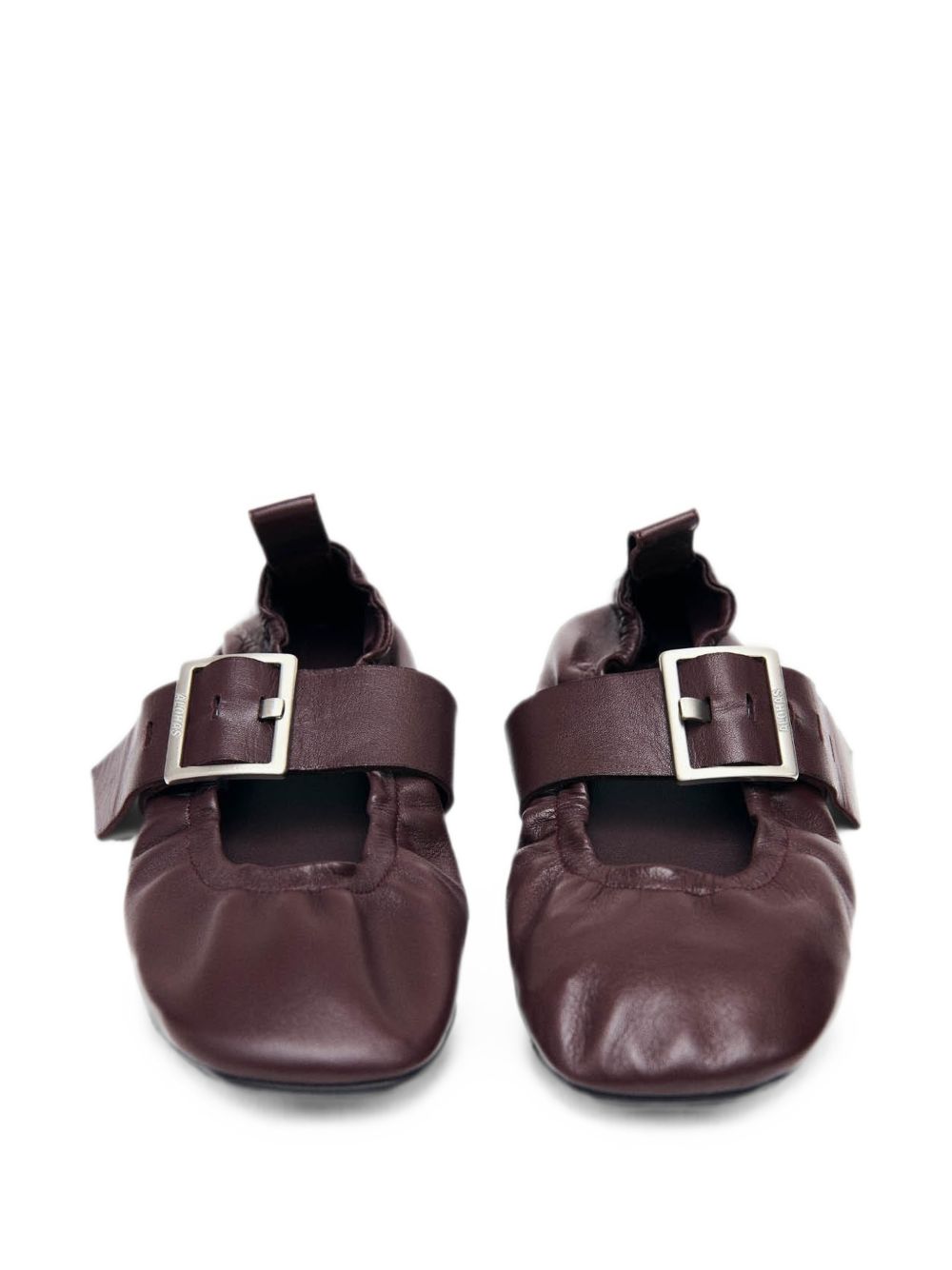 Ballerine in pelle Sarea in bordeaux 