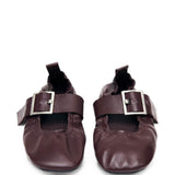 Ballerine in pelle Sarea in bordeaux 