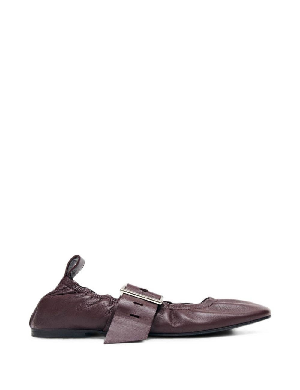 Ballerine in pelle Sarea in bordeaux 