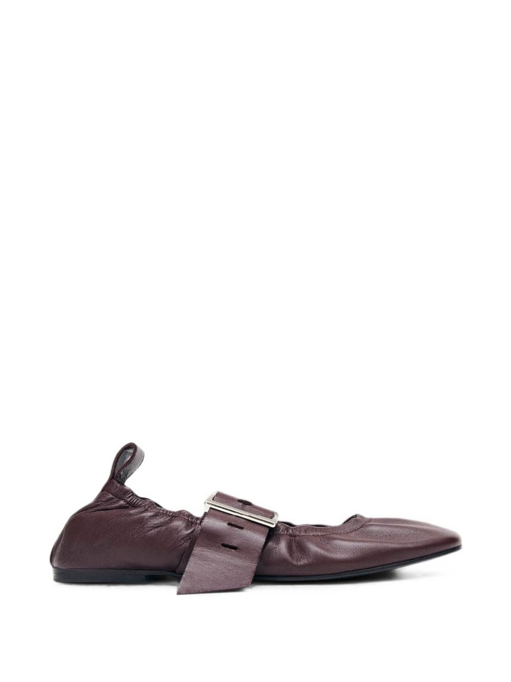 Ballerine in pelle Sarea in bordeaux 